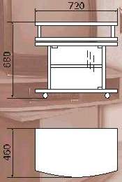 Тумба ТВ поворотная